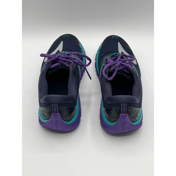 BROOKS WOMENS PURE GRIT 5 TRAIL RUNNING SNEAKER SHOE NAVY PURPLE TEAL SIZE 9 - Picture 5 of 11